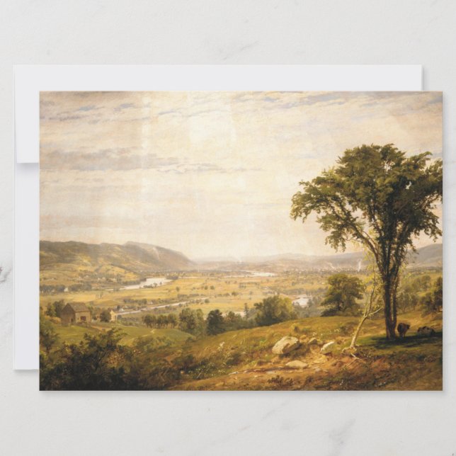 Cartão Wyoming Valley, Pensilvânia (Vintage Landscape) (Frente)