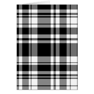 Cartão Xadrez branca e preto clássico