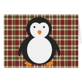 Cartão xadrez de natal-