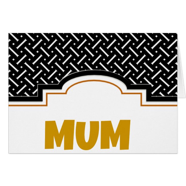 Cartão Xadrez Preta E Branca (Frente Horizontal)