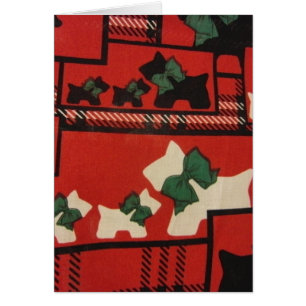 Cartão Xadrez Scotties & Westies