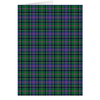 Cartão Xadrez Tartan da Família Cooper