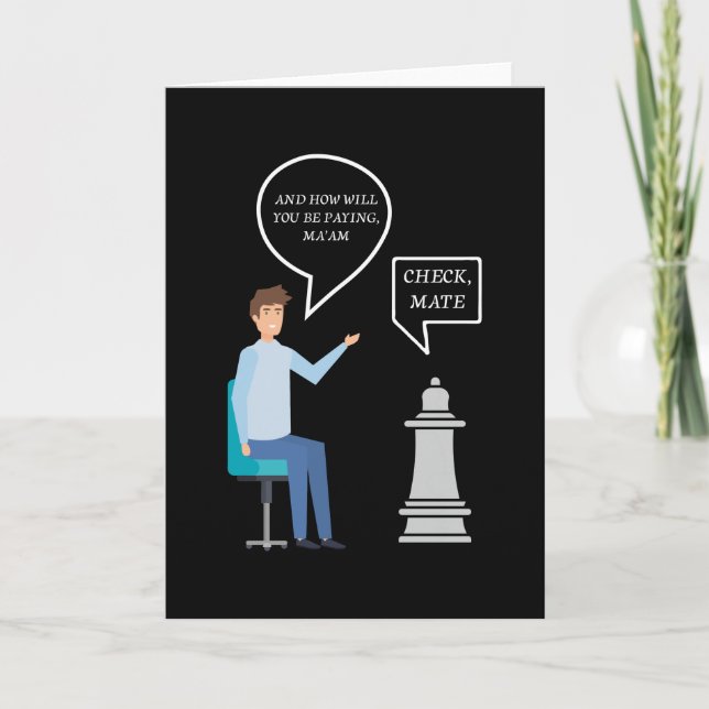 Cartão Xeque-Mate Rainha (Frente)