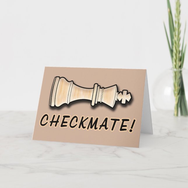 Cartão Xess Win Parabéns Checkmate (Frente)