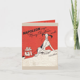 Cartão Xmas Clifford McBride/Napoleon Comic Strip