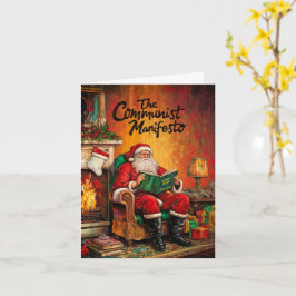Cartão Xmas de Papais noeis Comunistas