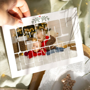 Cartão Xmas de Tipografia de Feriados Felizes Pers