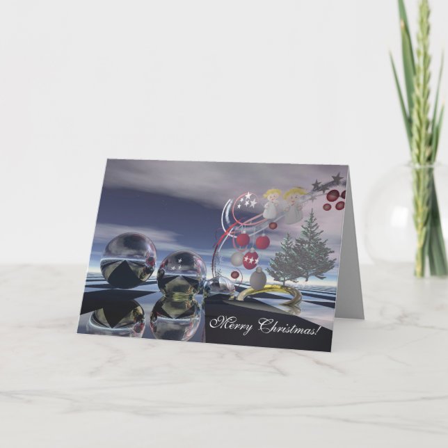 Cartão Xmas irrealista (Frente)