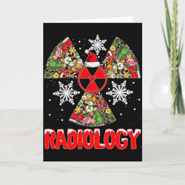 Cartão Xmas Radiology Christmas Radiologist Xray Tech Cut (Frente)