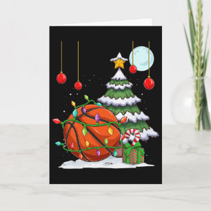 Cartão Xmas Sketll Decorre As Luzes Das Árvores Natal