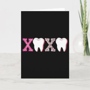 Cartão Xoxo Dental Dia dos Namorados Dentista Vida Retro
