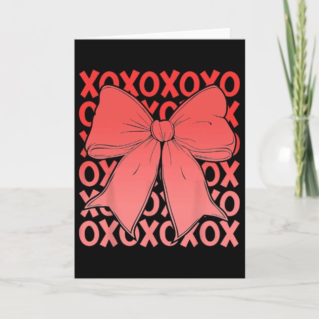 Cartão Xoxo The Original Love Letters Retro Checked Valen (Frente)