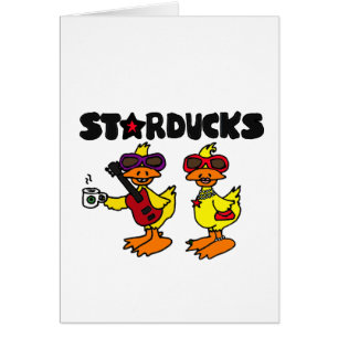 Cartão XX- desenhos animados do pato de Starducks