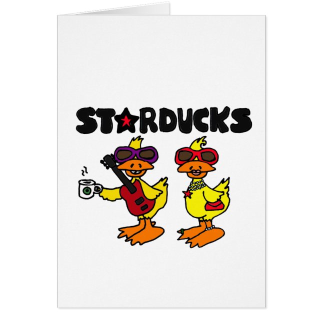 Cartão XX- desenhos animados do pato de Starducks (Frente)