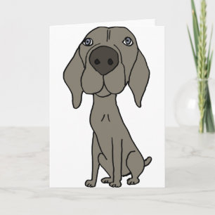 Cartão XX - Design de Weimaraner Cute