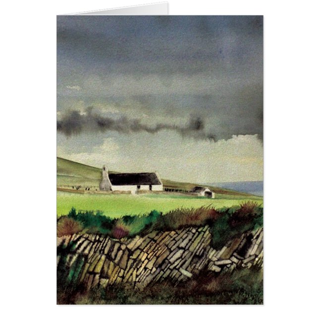 Cartão Y Croes, Mwnt, casaco de lã (Frente)