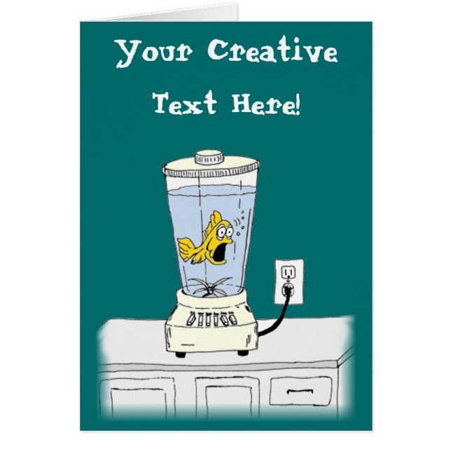 Cartão Ya Betcha eu sou forçado! (Peixes em um (Frente)