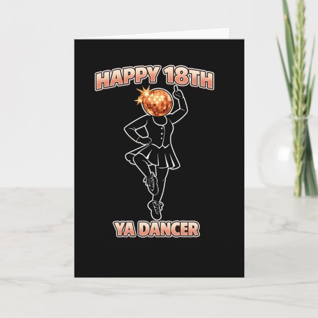 Cartão Ya Dancer Birthday Funny Scottish Scotland (Frente)