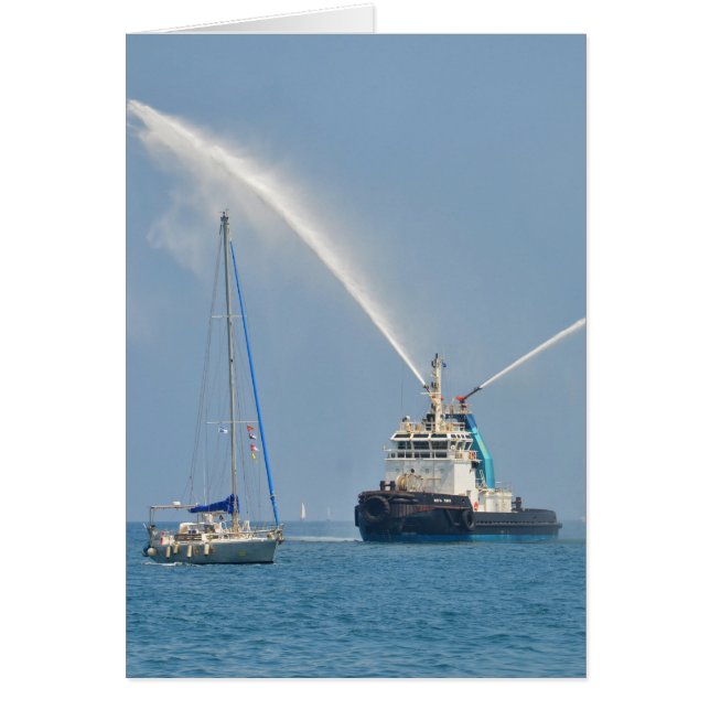 Cartão Yacht Zig Zag E Tug (Frente)