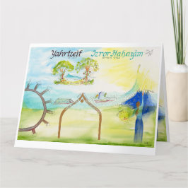 Cartão Yahrtzeit: Mapeando a Jornada: Enlutado e Alma