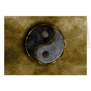 Cartão Yang e Yin