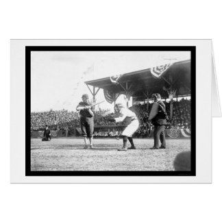 Cartão Yankees Senators Baseball Game 1909
