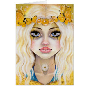 Cartão Yasi, a Rainha Amarela