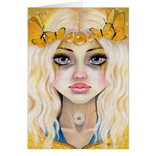 Cartão Yasi, a Rainha Amarela (Frente)