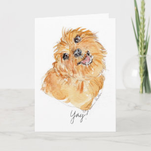 Cartão YAy! b'day card YDP Dog Thoughts