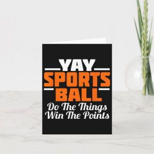 Cartão Yay Sports Ball Faz A Coisa Que O Futebol Fã De Fu