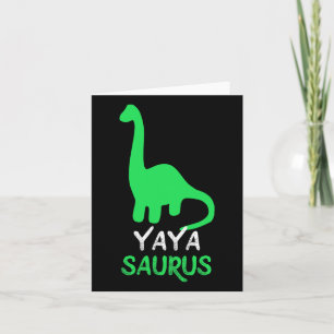 Cartão Yaya-saurus Dinossauro Divertido Dinossauro Yayasa
