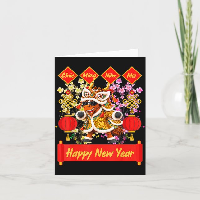Cartão Year Of The Horse 2026 Vietnamese Lunar New Year 2 (Frente)
