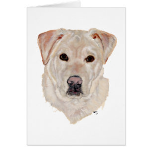 Cartão Yellow Labrador Retriever