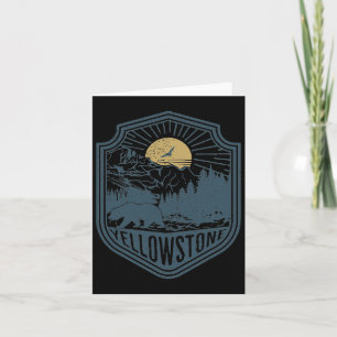 Cartão Yellowstone National Park Bear Nature Saindo Outdo