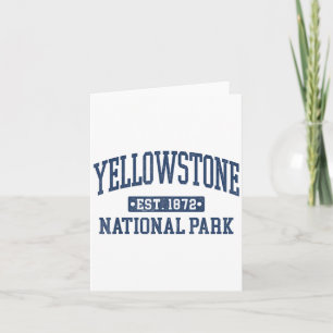 Cartão Yellowstone Vintage National Park Design