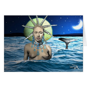 Cartão Yemaya, mãe dos sete mares