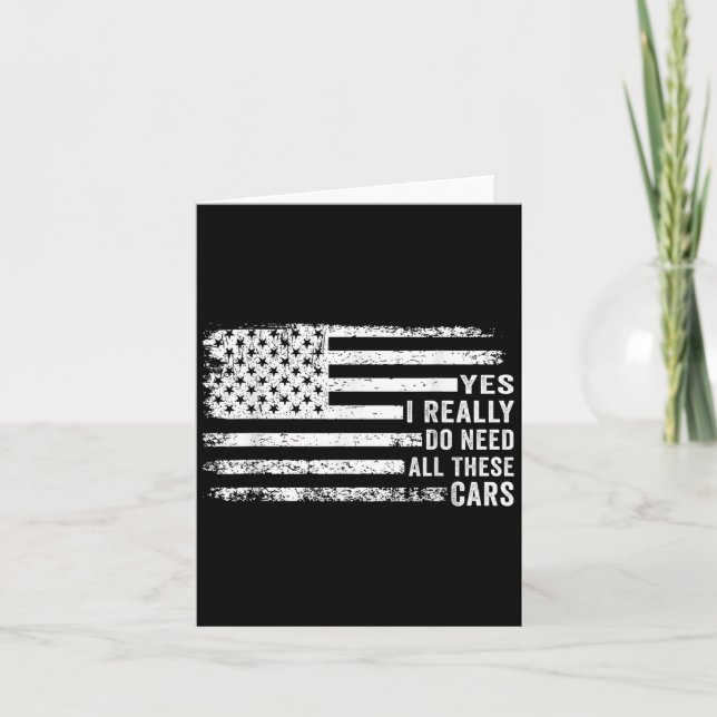 Cartão Yes I Really Do Need All These Funny Garage Mechan (Frente)