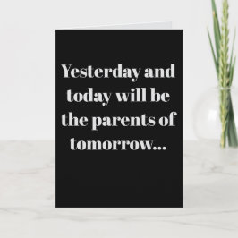 Cartão "Yesterday and today" (Any) Joke