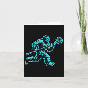 Cartão Yeti Sasquatch Lax Bigfoot Lacrosse Vintage