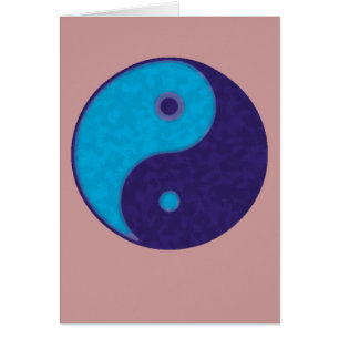 Cartão yin yang, meditação tao