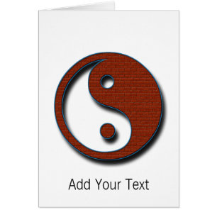 Cartão Yin Yang por Shirley Taylor