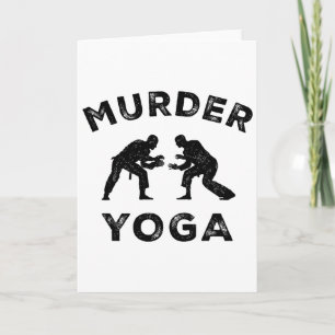 Cartão Yoga Assassino Humor Jiu-jitsu Paz Interior Bjj En
