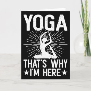 Cartão Yoga É Por Isso Que Estou Aqui - Yoga