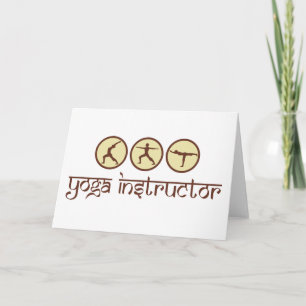 Cartão Yoga Instructor
