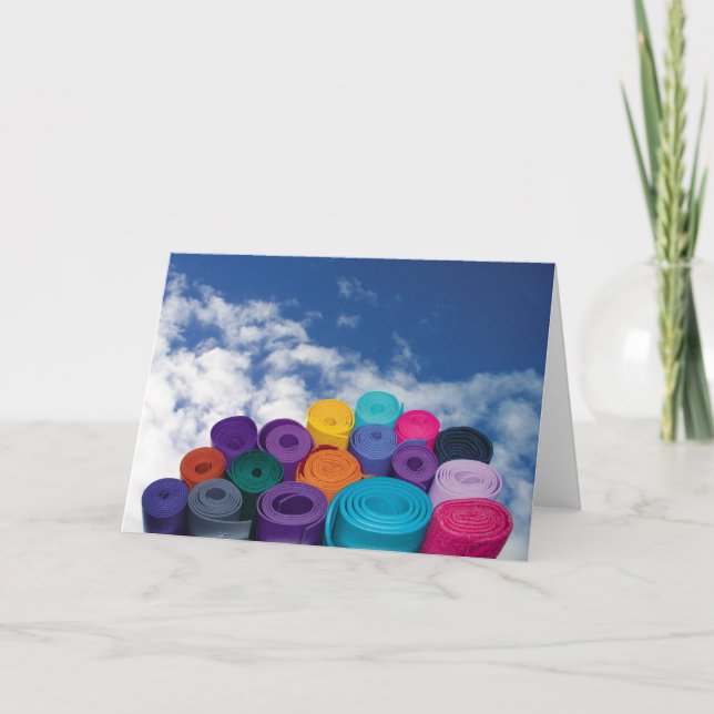 Cartão Yoga mats (Frente)