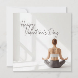 Cartão Yoga Meditação Dia dos Namorados
