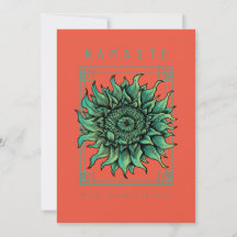 Cartão Yoga Namaste bonito