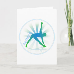 Cartão Yoga Pose Greeting Card (triangle)