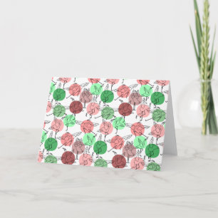 Cartão Yoga poses pattern   Yoga seamless pattern 30