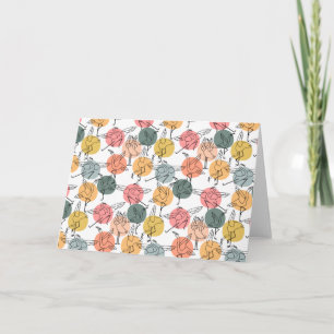 Cartão Yoga poses pattern   Yoga seamless pattern 37